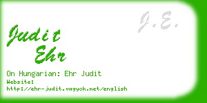 judit ehr business card